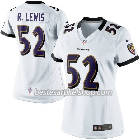 Damen Baltimore Ravens Trikot Ray Lewis 52 Nike Weiß